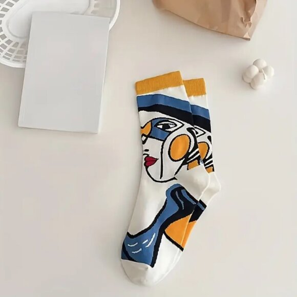 Picasso Abstract Paintings Socks - Picture 13 of 16